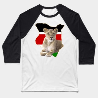 Kenya Lion - BigCat in Africa Baseball T-Shirt